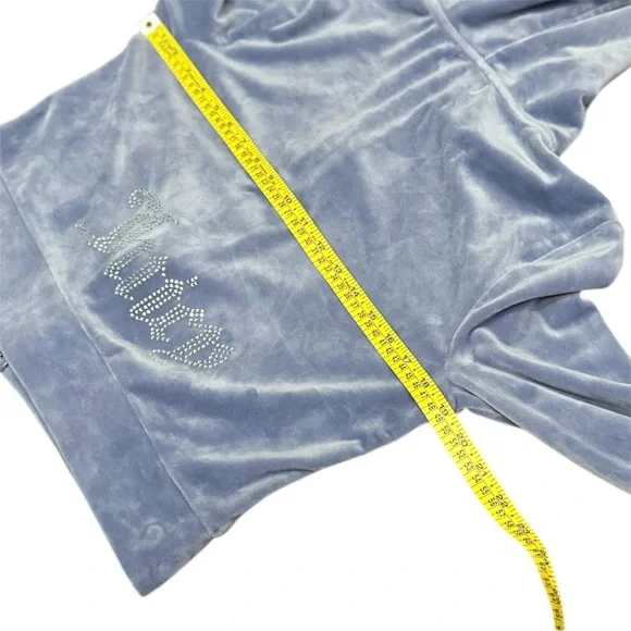 Juicy Couture full zip-up hoodie in powder blue - Picture 4 of 5